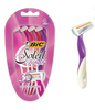  Set 4 dao cạo 3 lưỡi Bic Soleil Smooth Scented Soothing Lavender Scent Triple Blade Disposable Shavers 