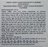  CTY - Kem đánh răng Crest Plus Scope Deep Clean + Whitening Fluoride Anticavity Toothpaste 5.4Oz 153g 