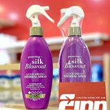  (SALE-T1/26) Xịt giữ nhiệt bảo vệ tóc OGX Protecting + Silk Blowout Quick Drying Thermal Spray 6Oz 177ml 