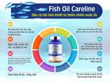  CTY - Viên uống bổ sung Omega Fish Oil Careline 1000mg 100 viên 