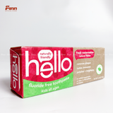  Kem đánh răng cho bé Hello Natural Watermelon Fluoride Free Toothpaste Hello 4.2Oz 119g 