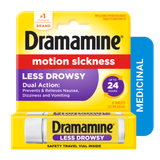  Viên uống hỗ trợ say tàu xe Dramamine All Day Less Drowsy Motion Sickness Relief Tablets for Nausea, Dizziness & Vomiting 8 viên 