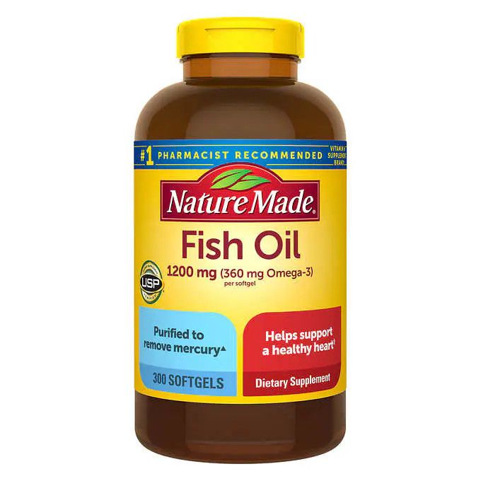  Viên uống bổ sung Omega 3 Nature Made fish oil 1200 mg 300 viên 