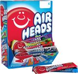  ( Set 10 cây ) Kẹo trái cây Airheads Bars, Chewy Fruit Taffy Candy, Variety Pack, Back to School for Kids, Non Melting 