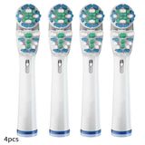  Set 4 đầu thay bàn chài Replacement Brush Heads Soft Bristles 