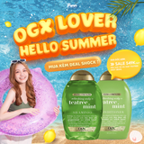  OGX LOVER -  CẶP GỘI VÀ XẢ OGX EXTRA TEA TREE MINT 385ML 