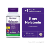  Viên ngậm hỗ trợ ngủ ngon Natrol Melatonin 5mg Seep Aid Fast Dissolve 90 viên 