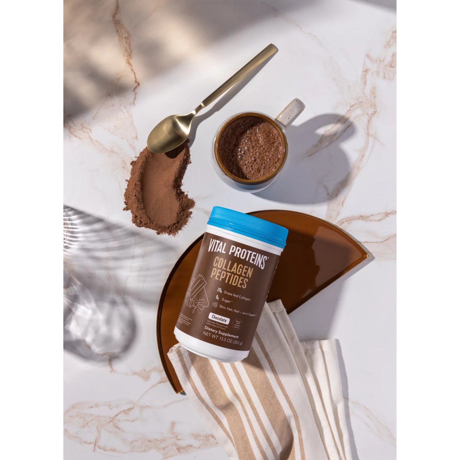 Vital Proteins Chocolate Collagen Peptides Dietary Supplement 13.5oz