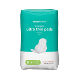  Băng vệ sinh siêu mỏng Amazon Basics ultra thin pads with wings size 2 - 32 miếng 