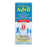  Siro giảm đau hạ sốt cho bé từ 2 đến 11 tuổi Advil children's suspension fever reducer pain relief white grape dye-free 4Oz 120ml 