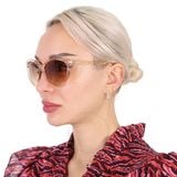  Kính Calvin Klein Brown Cat Eye Ladies Sunglasses CK19534S 