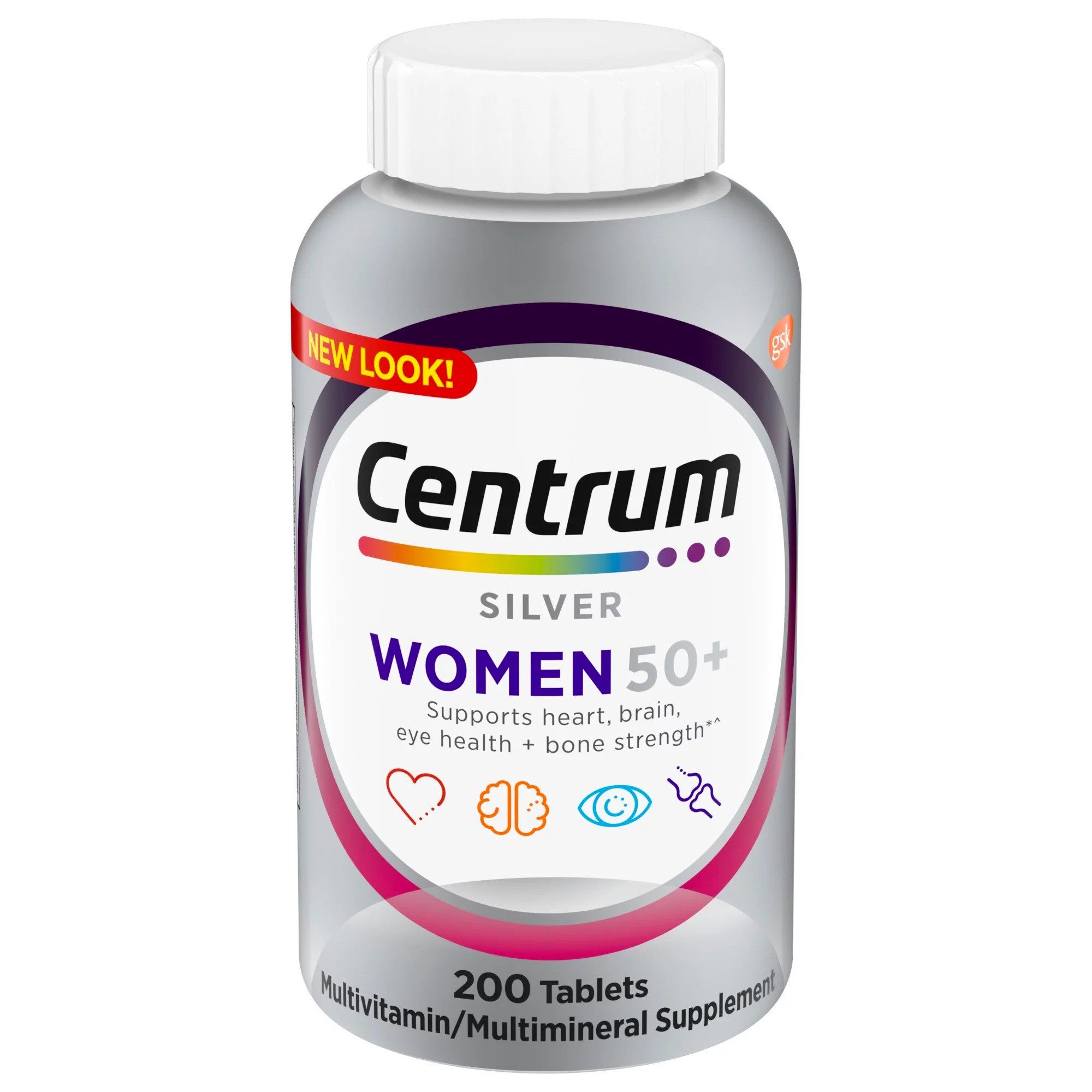  Viên uống bổ sung vitamin tổng hợp cho nữ trên 50 tuổi Centrum silver women's multivitamin 200 viên 