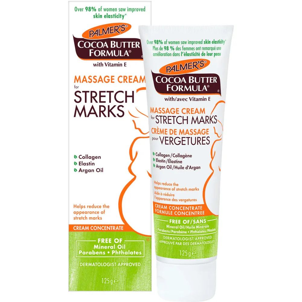  Kem dưỡng ngăn ngừa và giảm rạn da Palmer's Cocoa Butter Formula Massage Cream for Stretch Marks & Pregnancy Skin Care 4.4Oz 125g 