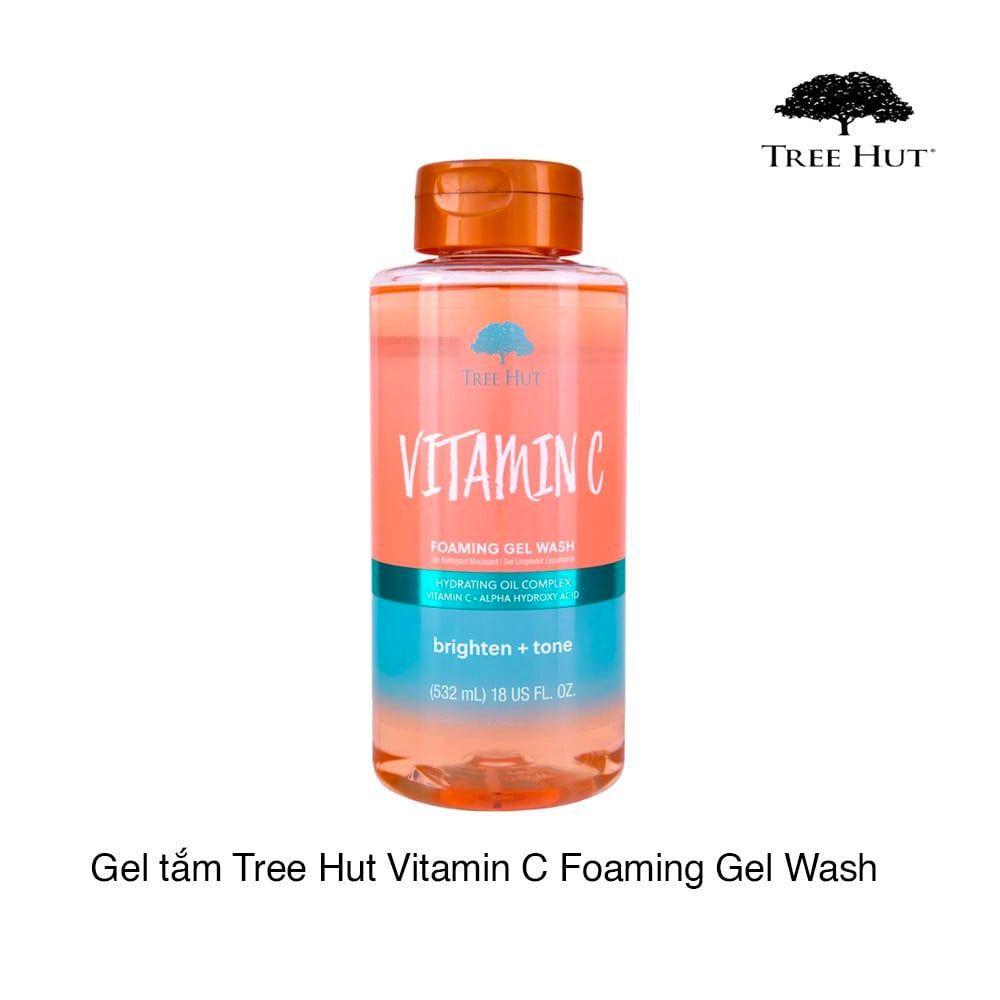  Gel tắm Tree Hut VitaminC Foaming Gel Wash 18Oz 532ml 