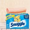 Tách lẻ giấy thơm quần áo Snuggle Fabric Softener Dryer Sheets Blue Sparkle 50 tờ 