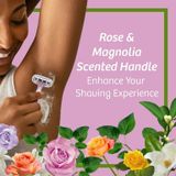  Set 2 dao cạo 5 lưỡi Bic Soleil Escape Razors Rose & Magnolia Scented Handles 