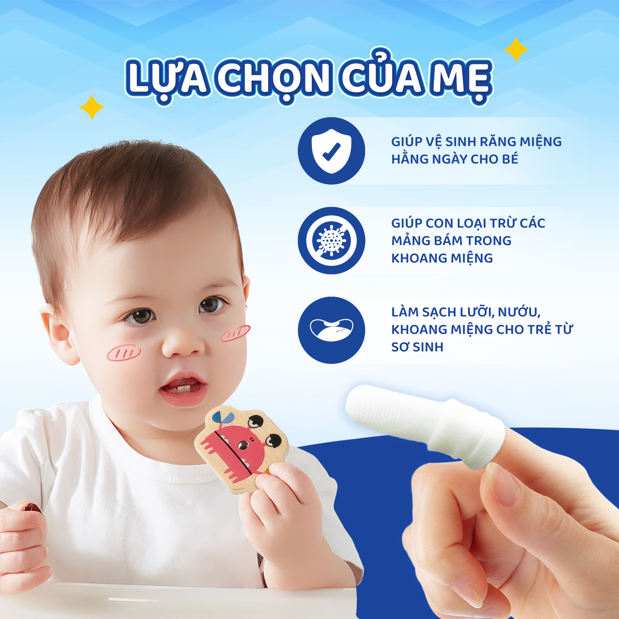  Combo Xịt Vệ Sinh Răng Miệng Wetee Và Gạc Dơ Lưỡi Cho Bé 