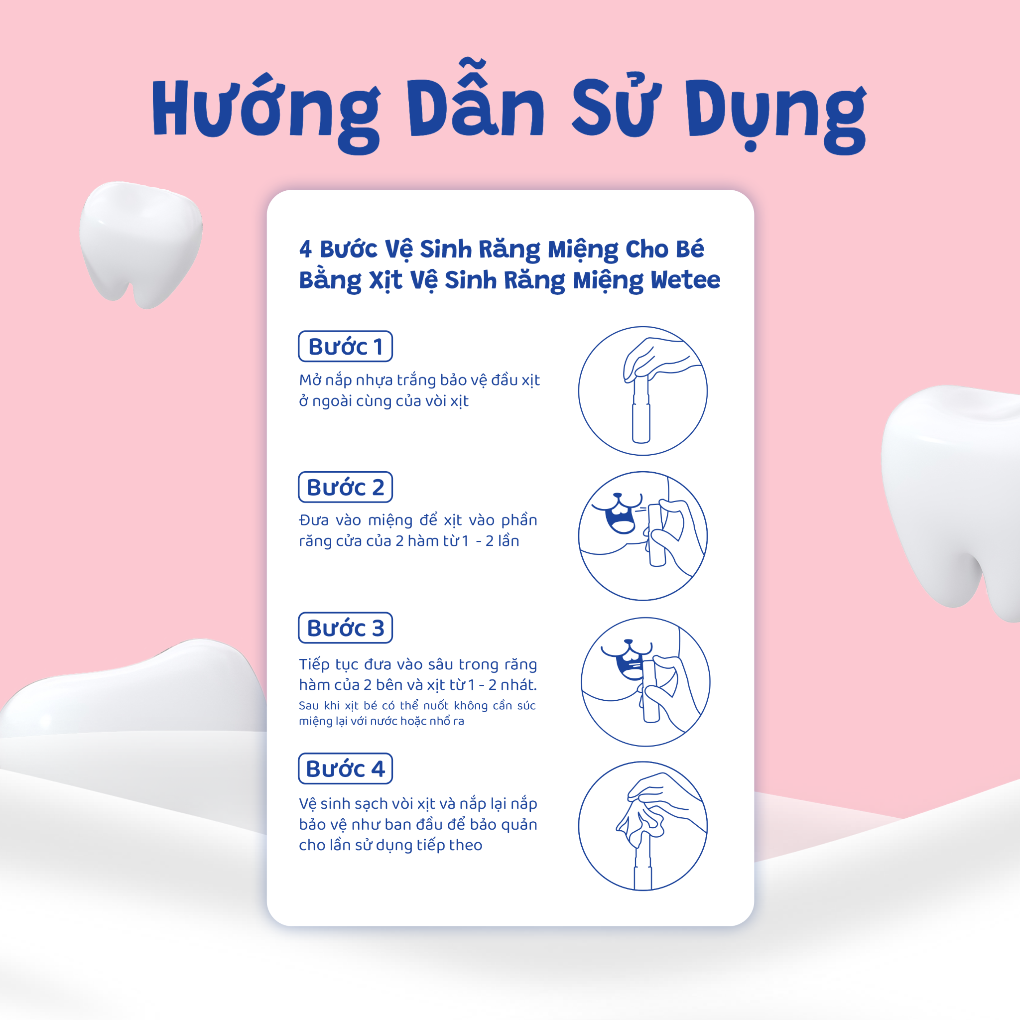  Xịt Wetee Vệ Sinh Răng Miệng Cho Bé Từ 6 Tháng Tuổi Trở Lên 30ml (Safeformula Infant), Vị Ngọt, Hỗ Trợ Ngăn Ngừa Hôi Sữa Nấm  Miệng,Hỗ Trợ Giảm Đau Trong Quá Trình Mọc Răng Của Trẻ 