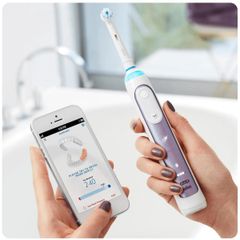 Bàn chải điện cao cấp ORAL-B Power Genius 10200W màu tím kèm hộp đựng du lịch