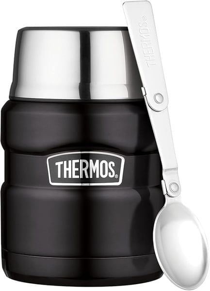 Bình ủ cháo và đựng thức ăn giữ nhiệt Thermos 470ml màu đen