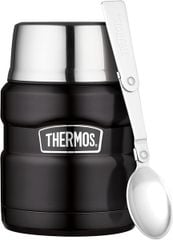 Bình ủ cháo và đựng thức ăn giữ nhiệt Thermos 470ml màu đen