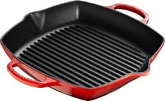 Chảo gang vuông Le Creuset 30cm màu đỏ 2 quai cầm