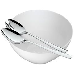 Set bát sâu (26cm) + 2 thìa (30cm) ăn salat WMF Bistro