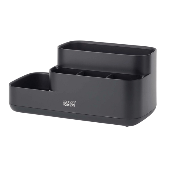 Khay đựng bàn chải mỹ phẩm nhà tắm Joseph Joseph 70600 EasyStore màu đen