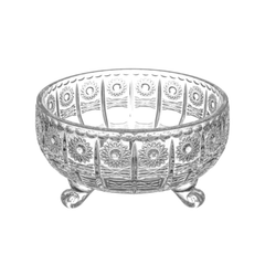 Tô 3 chân M57 12.5cm Crystal Bohemia