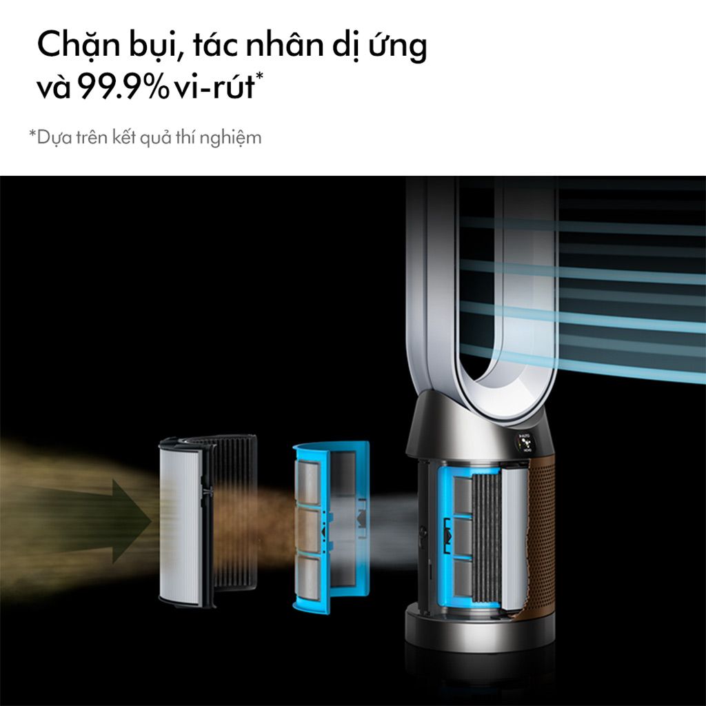 Quạt không cánh kèm lọc không khí DYSON Pure Cool Link TP09 màu trắng