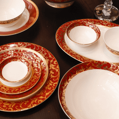 Bộ đồ ăn hoa dây đỏ KV 41 món SPEDONA