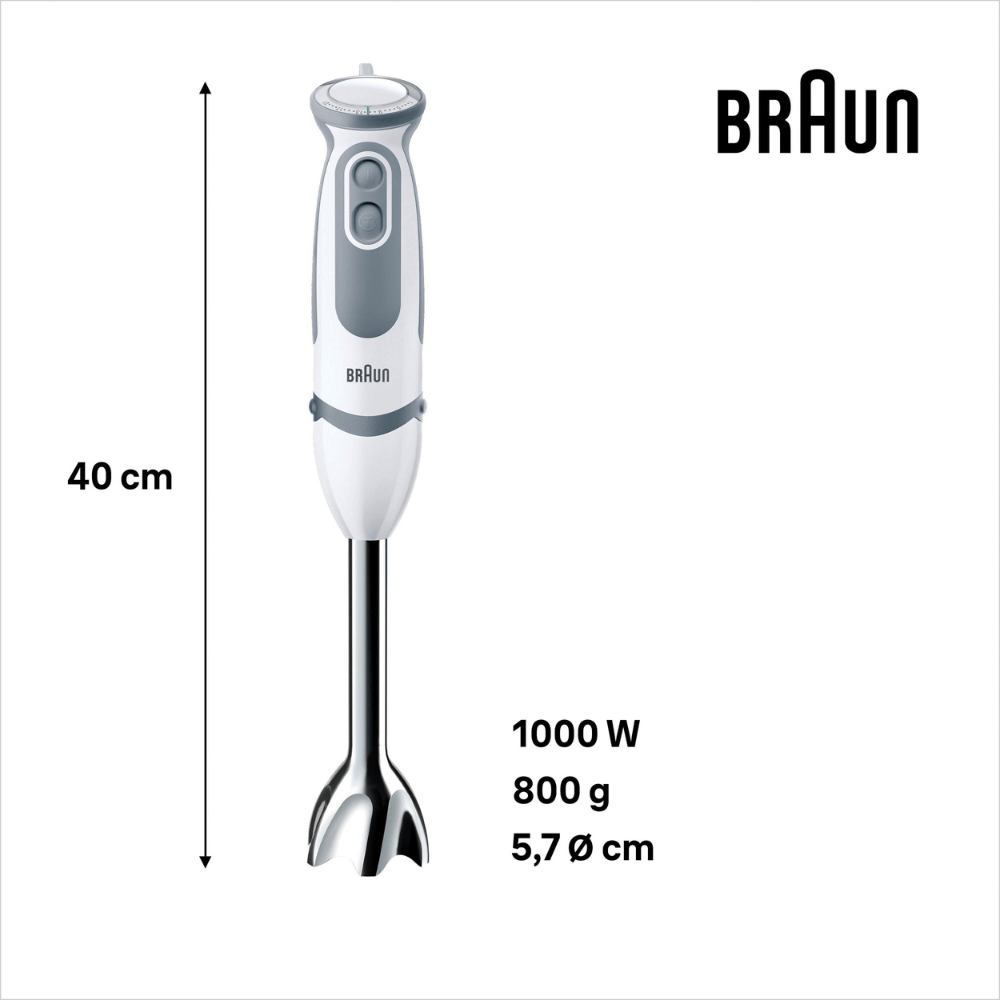 Bộ máy xay cầm tay BRAUN MQ 5200 1000W màu trắng