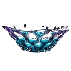 Tô pha lê Bohemia Samba 30,5 cm nhiều màu