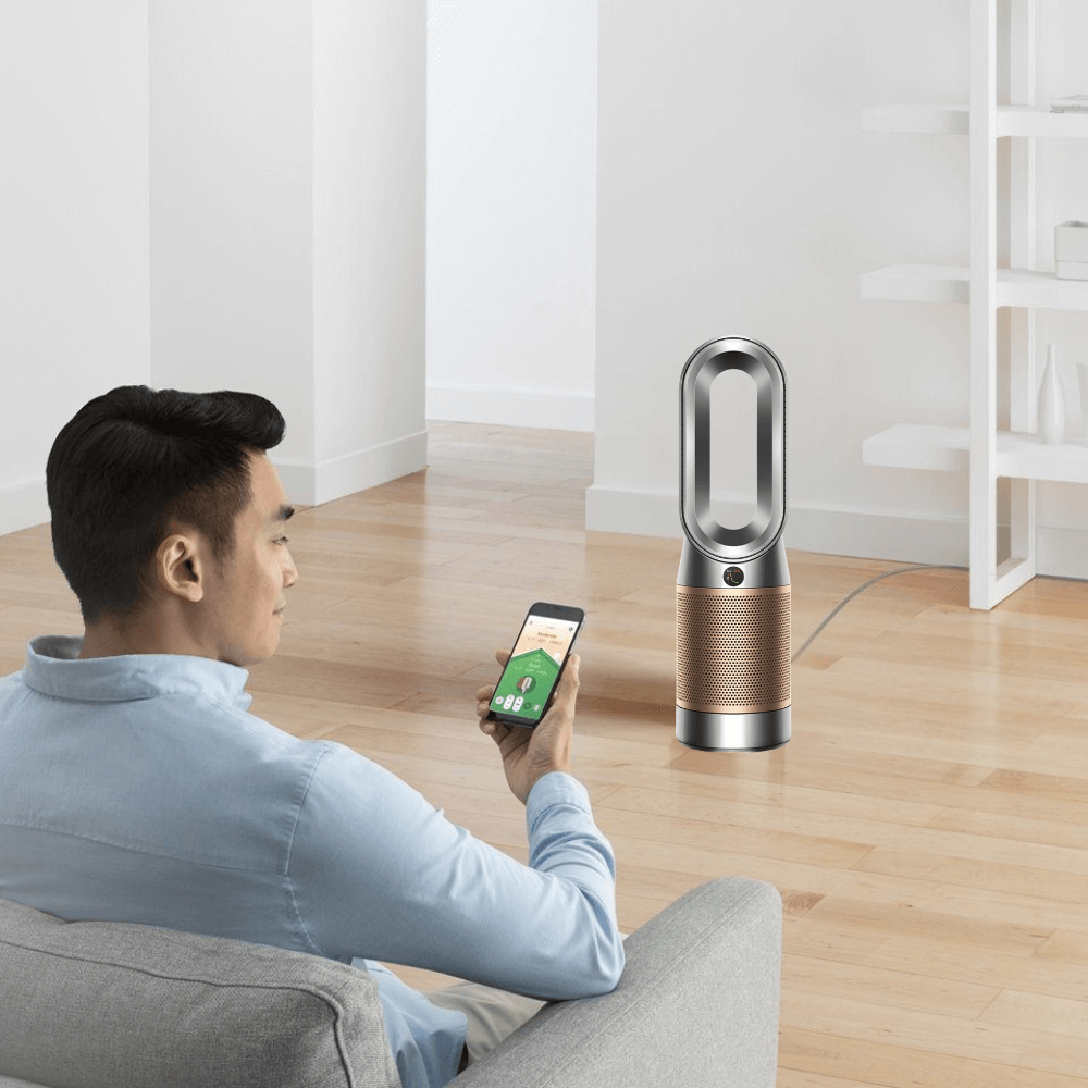 Quạt không cánh 3in1 DYSON 3in1 Purifier HP09 quạt nóng lạnh kèm lọc không khí màu xám niken
