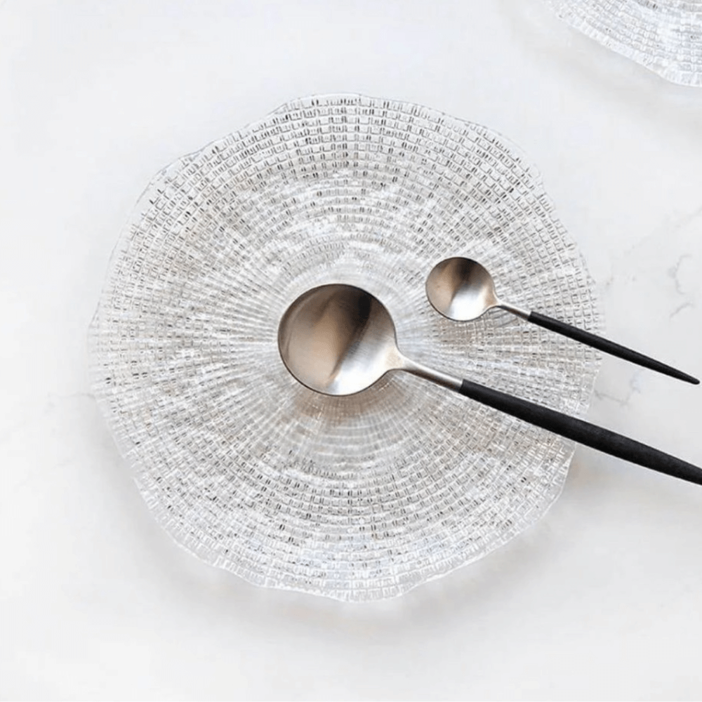 Đĩa tròn trắng 22cm DIAMANTE IVV 6246.1