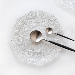 Đĩa tròn trắng 22cm DIAMANTE IVV 6246.1