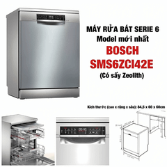 Máy rửa bát độc lập BOSCH SMS6ZCI42E serie 6