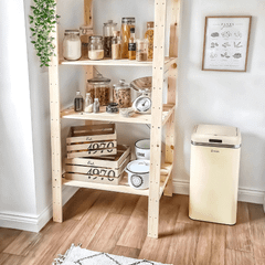 Thùng rác cảm ứng 45L SWAN màu kem
