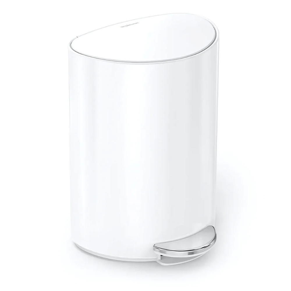 Thùng rác bán nguyệt Simplehuman 6L nắp phẳng nội địa Đức