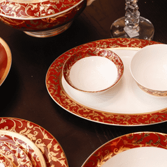 Bộ đồ ăn hoa dây đỏ KV 41 món SPEDONA
