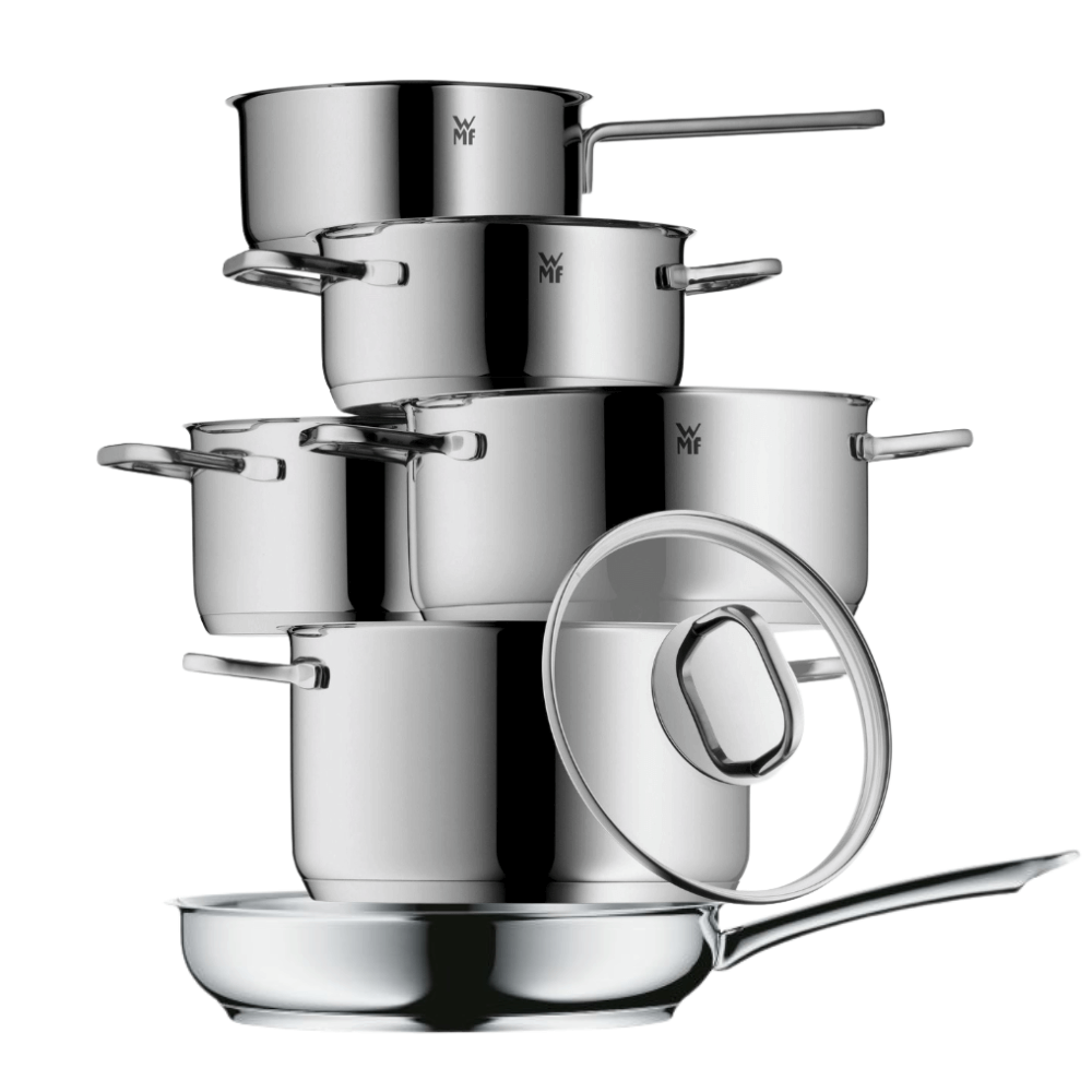 Bộ nồi WMF Inspiration 5 món kèm quánh và chảo thép 24cm