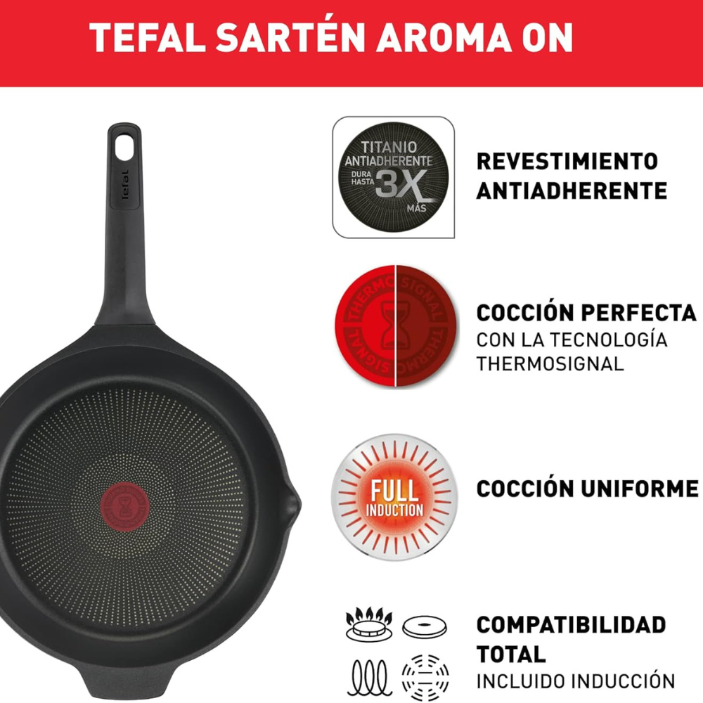 Chảo đúc cao cấp Tefal Robusto có miệng rót 24cm E2490444