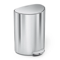 Thùng rác bán nguyệt Simplehuman 6L nắp phẳng nội địa Đức