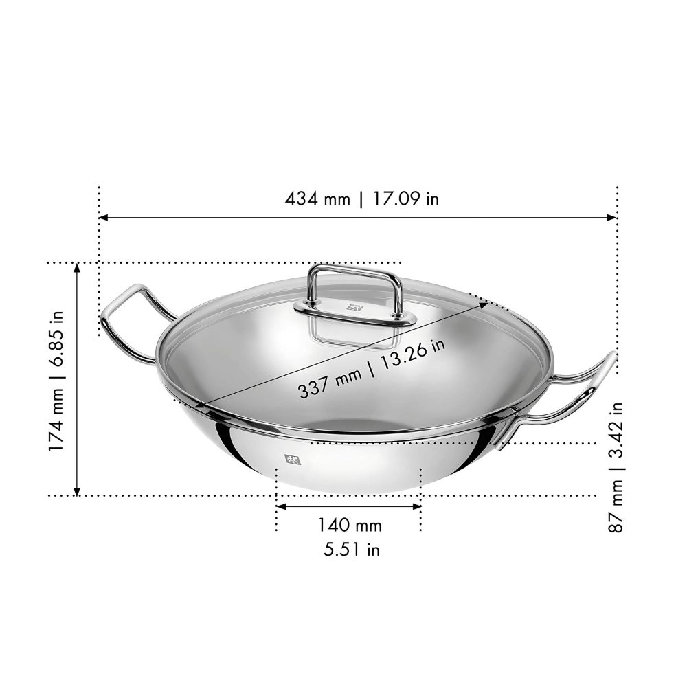 Chảo sâu lòng ZWILLING Plus Pro Wok 32cm