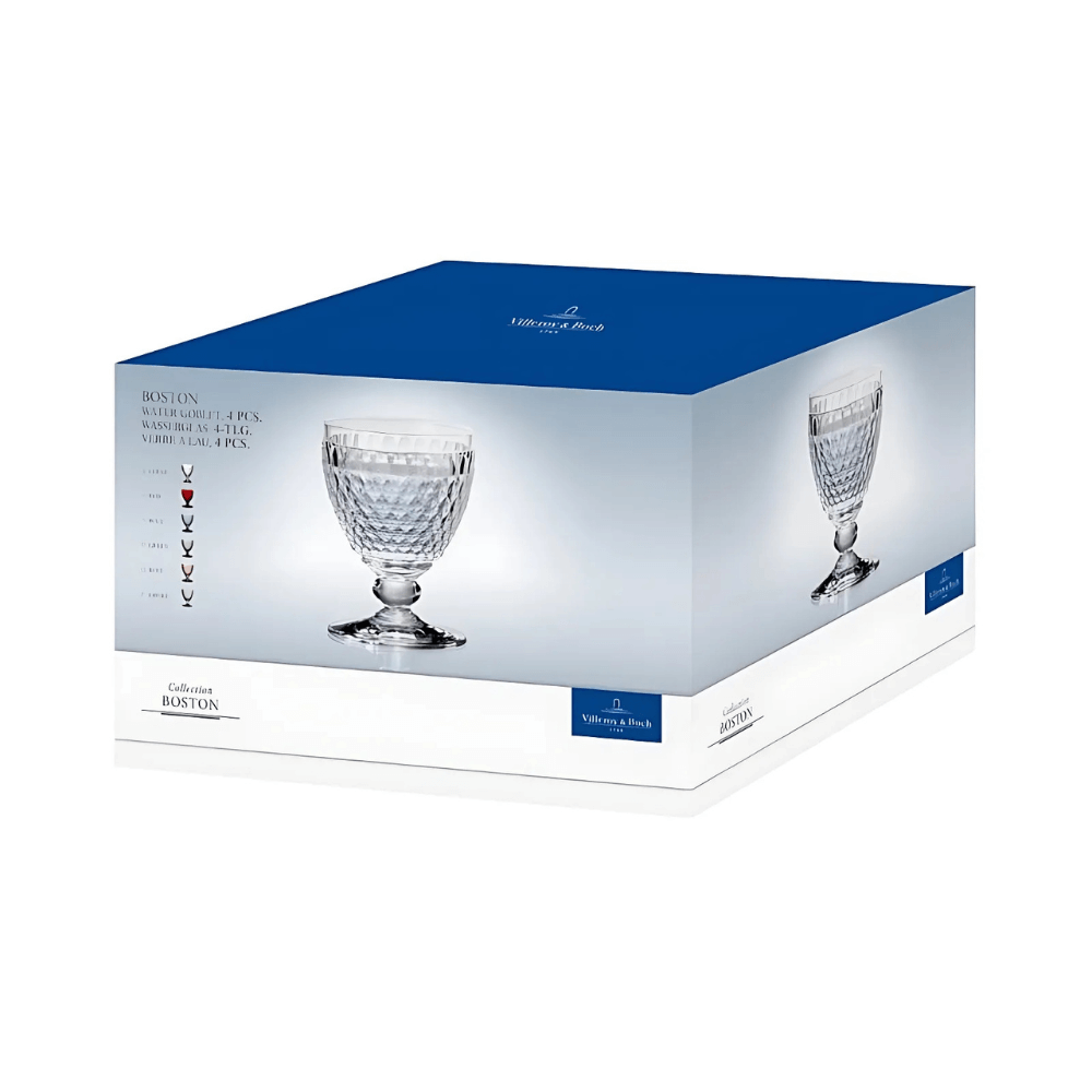 Set 4 ly pha lê VILLEROY BOCH Boston 400ml