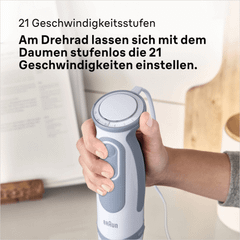 Bộ máy xay cầm tay BRAUN MQ 5200 1000W màu trắng