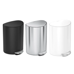 Thùng rác bán nguyệt Simplehuman 6L nắp phẳng nội địa Đức