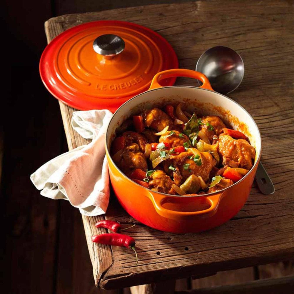 Nồi gang Le Creuset 24cm màu cam orange
