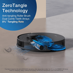 Robot hút bụi lau nhà Ecovas Deebot T30s pro màu đen