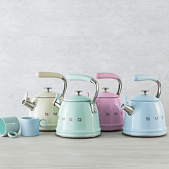 Ấm đun từ thổi sáo SMEG CKLW2001CR màu kem